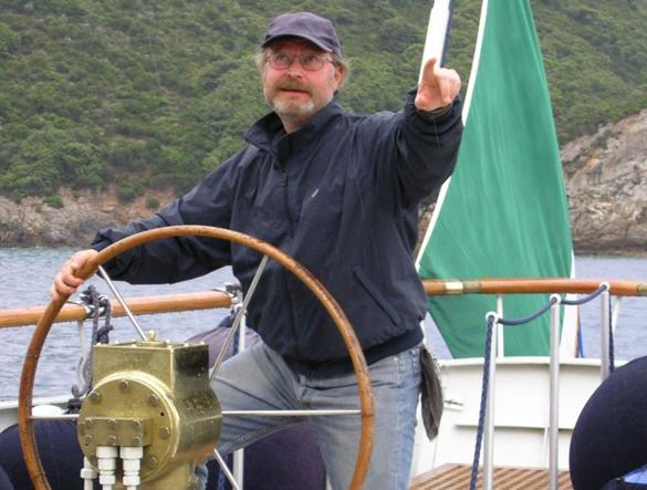 Giovanni Cozzi skipper, in uno scatto del 2004