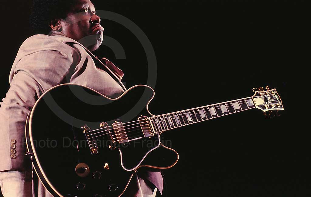 B.B. KING. Rome, 1984.