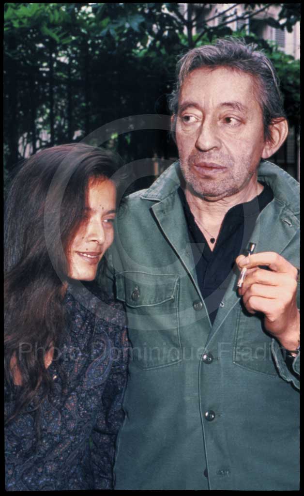 Serge Gainsbourg et Bambou. Paris, 1989.