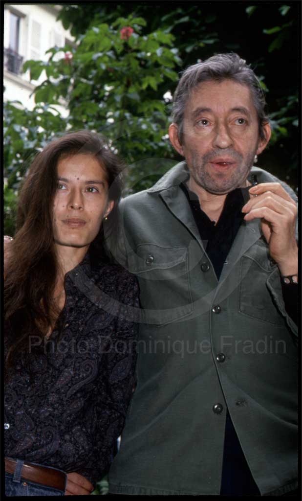 Serge Gainsbourg et Bambou. Paris, 1989.