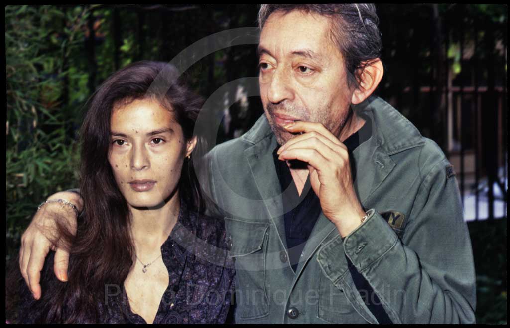 Serge Gainsbourg et Bambou. Paris, 1989.