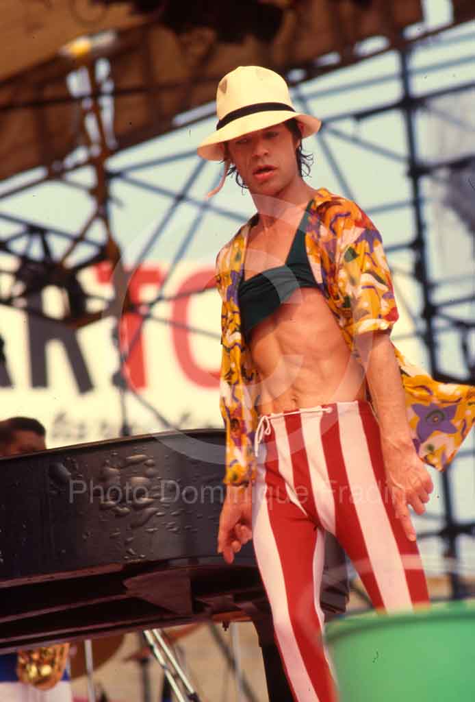 Mick Jagger, Rolling Stones. Turin, 11 juillet 1982.