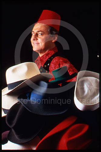 Renzo Arbore, animateur multiple. Rome, 1985.