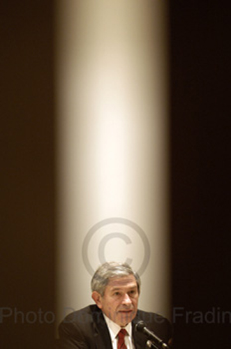 Paul Wolfowitz, Président de la Banque Mondiale. Paris, 2006.